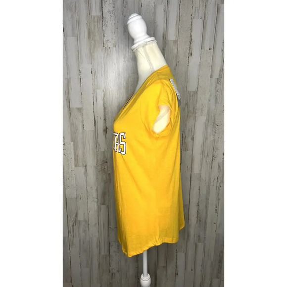 NWT NHL Nashville Predators Women's Small‎ Yellow V-Neck Short Sleeve T-Shirt - Picture 5 of 5